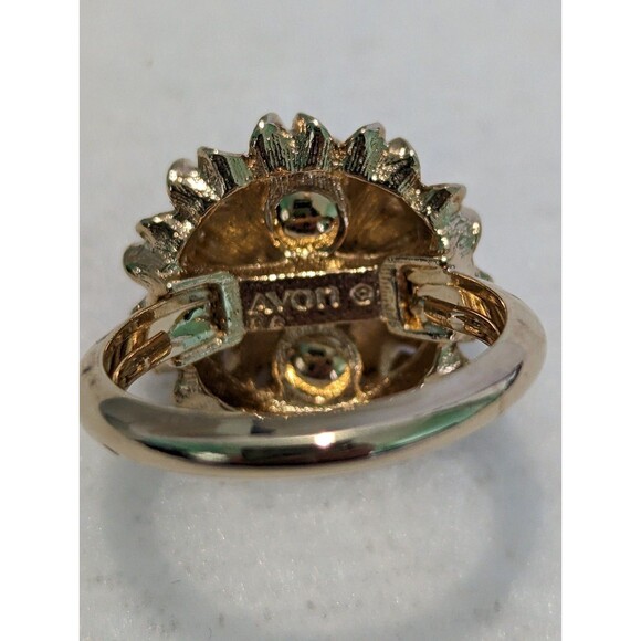 Vintage Avon Ring Sunflower in Box Size 4 - 4.5 - Picture 4 of 7